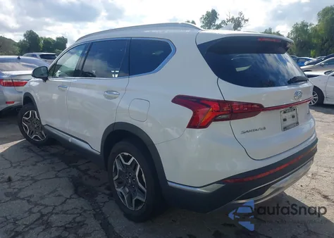 2021 Hyundai Santa Fe Hybrid Sel Premium from USA, damaged, VIN KM8S3DA14MU008854